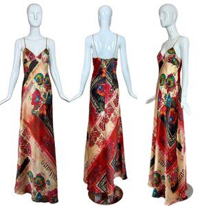 JOHN GALLIANO vintage silk long maxi slip dress evening gown